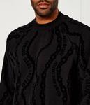 Свитер Relaxed fit Versace Jeans Couture, черный - фото 4