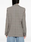 Клетчатый блейзер на пуговицах Maje, серый - фото 4