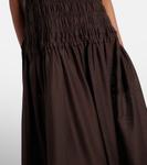 Смок-платье миди Tory Burch, Deep Chocolate - фото 5