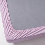 Простыня на резинке IKEA DVALA, 180x200 см, розовый - фото 4