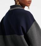 Свитшот с цветными блоками Miu Miu, Grey - фото 6