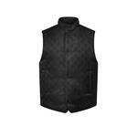 Двусторонний утепленный жилет с монограммой Louis Vuitton, черный - фото