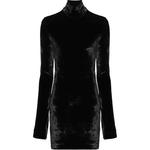 Длинное платье с длинными рукавами черное JIL SANDER - фото