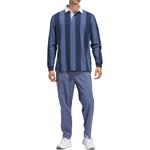 Одежда Рубашка поло Мужская синяя Adidas, синий - фото 2