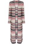 Длинный кардиган Missoni с узором «зигзаг», розовый - фото