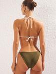 Треугольное бикини Trendyol, оливковый - фото 3