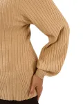 Ребристый свитер Remi Estelle Plus, бежевый - фото 4