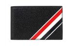 THOM BROWNE Кожаный кошелек Regular мужской черный - фото