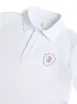 Рубашка поло с нашивкой-логотипом Brunello Cucinelli Kids, белый - фото 3
