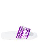 Маджолика кожаные шлепанцы Dolce&Gabbana Kids, Maiolica 3 Viola - фото 3