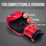 APOLLO Боксерские перчатки Champion - красные/черные - 12 унций - фото 2