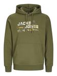 Толстовка с капюшоном Jack & Jones, зеленый - фото