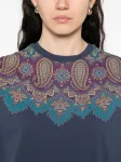 Футболка с принтом пейсли ETRO, синий - фото 5