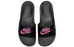 Шлепанцы и сланцы Nike Benassi Jdi Black Vivid Pink-Black Women's Women's - фото 2