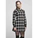 Платье Urban Classics Cotton Check Shirt, черный - фото