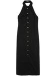 Peserico платье макси со стразами, черный - фото