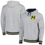 Мужской пуловер с капюшоном Mitchell & Ness Heather Grey Michigan Wolverines - фото 4