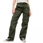 Брюки карго Superdry Low Rise Straight Cargo, зеленый - фото