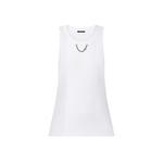 Ребристый топ-майка Louis Vuitton, белый - фото