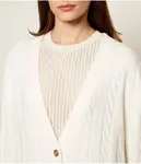 Эльза Кардиган Relaxed fit Guess Jeans, белый - фото 4