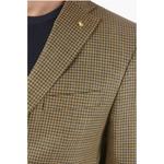 Пиджак CC COLLECTION houndstooth side vents notch lapel RESET 2-but Corneliani, бежевый - фото 3