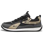Кроссовки WARRIOR Skateboarding Shoes Men Low-top Black/grey/khaki, черный - фото