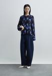 Блуза rag & bone ARDEN PRINTED PLEATED, Dark Blue - фото 2