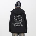 Crayon Shinchan Пуховик унисекс, Black[Down] - фото 5