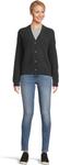 Свитер PACT Women's Luxe Knit Cropped Cardigan, Black Heather - фото 5