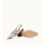 Босоножки на каблуке из рептилии TOD's, белый - фото 4