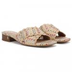 Шлепанцы Khalia slide от Sam And Libby, tan/multi raffia - фото