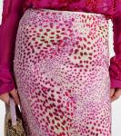 Юбка миди с принтом Dries Van Noten, фуксия - фото 4