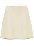 Кожаная юбка мини TOTEME, нейтральный - фото