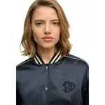 Бомбер Superdry Varsity Satin, синий - фото 3