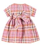 Детское льняное платье в клетку Il Gufo, мультиколор - фото 2