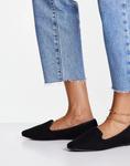Черные широкие балетки ASOS Lakeside - фото 3