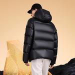 Пуховик унисекс черный GOLDFARM, Городской техно-стиль черный - фото 9