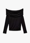 Топ Koton Long sleeved top, Black - фото 4