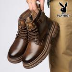 Мужские ботинки Martin Boot Playboy, коричневый [с флисовой подкладкой] - фото 7