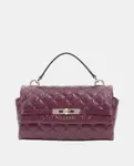 Сумка на руку с молнией Guess, бордовый - фото