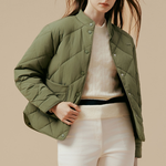 Пуховик женский LACOSTE, оливковый - фото 7