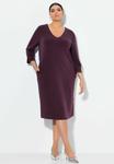 Платье Ulla Popken 3/4 SLEEVE , Dark Plum/Purple - фото