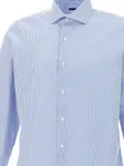 Рубашка в полоску на пуговицах Marchesani, синий - фото 4