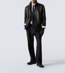 Кожаная куртка-бомбер Saint Laurent, Noir - фото 2