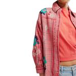 Рубашка с вышивкой Sashiko Free People, розовый - фото 2