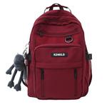 Рюкзак унисекс Barang Balang, Черный + серый кулон в виде лягушки - фото 2