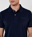 Поло мужское Guess Jeans с вышивкой, синий - фото 4