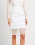 Юбка миди Sportmax, белый - фото 4