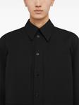 Jil Sander шерстяная рубашка, черный - фото 2
