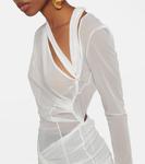 Платье макси из тюля La Robe Piombone Jacquemus, Off-White - фото 4